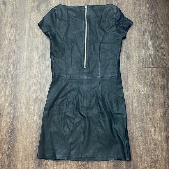 RtA Women's Black Zipped Leather Dress SZ. 4 - Picture 9 of 11
